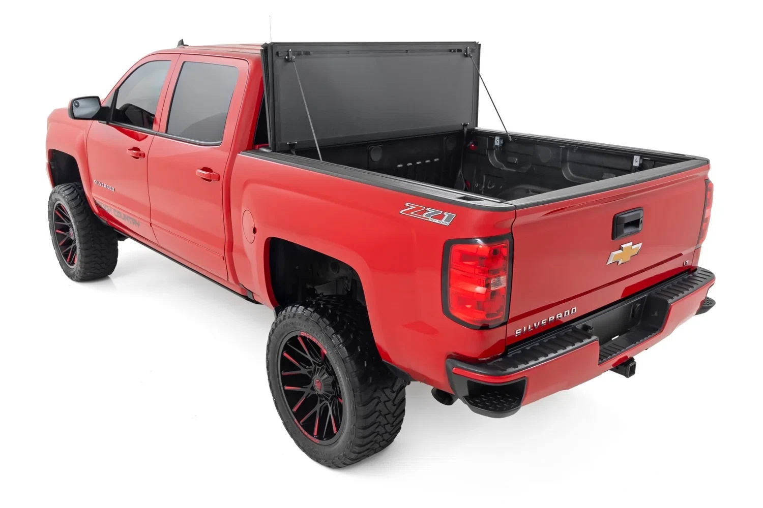 Fits Chevy 1500 (14-19) Hard Tri-Fold Flip Up Bed Cover 6'7_ Bed 49119651